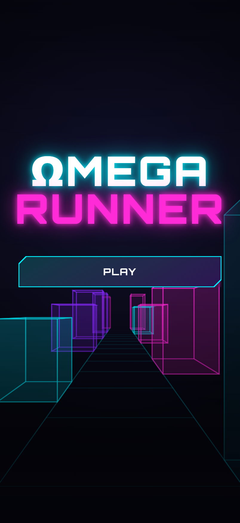 OmegaRunner title screen